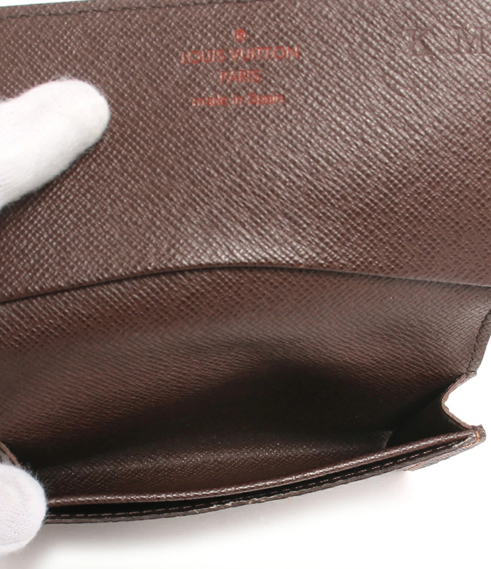 Louis Vuitton Card Case Wallet Envelope Carte De Canvas Leather Brown - Picture 4 of 8